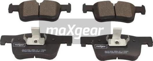 Maxgear 19-3036 - Brake Pad Set, disc brake autospares.lv
