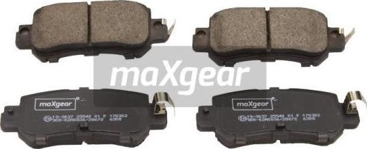 Maxgear 19-3037 - Brake Pad Set, disc brake autospares.lv