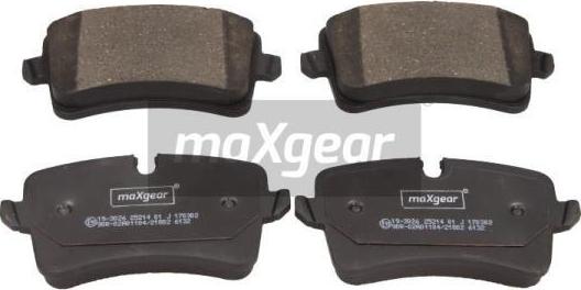 Maxgear 19-3026 - Brake Pad Set, disc brake autospares.lv
