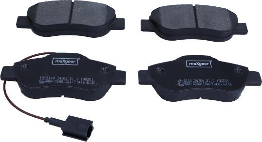 Maxgear 19-3144 - Brake Pad Set, disc brake autospares.lv