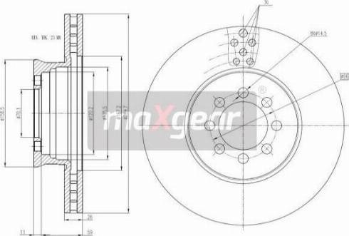 Maxgear 19-3148 - Brake Pad Set, disc brake autospares.lv