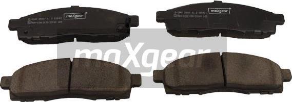 Maxgear 19-3160 - Brake Pad Set, disc brake autospares.lv