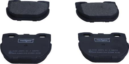 Maxgear 19-3133 - Brake Pad Set, disc brake autospares.lv