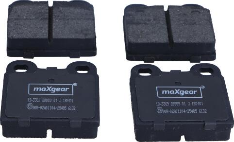 Maxgear 19-3369 - Brake Pad Set, disc brake autospares.lv