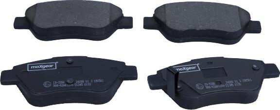 Maxgear 19-3380 - Brake Pad Set, disc brake autospares.lv