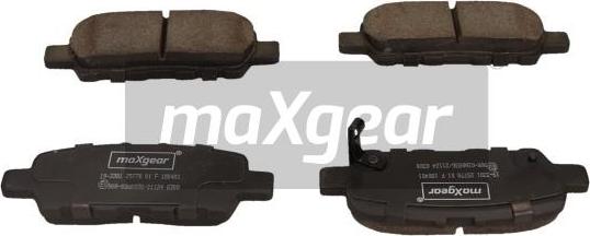 Maxgear 19-3381 - Brake Pad Set, disc brake autospares.lv