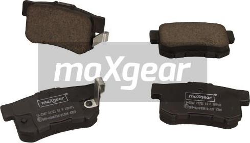 Maxgear 19-3387 - Brake Pad Set, disc brake autospares.lv