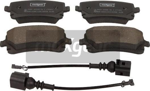 Maxgear 19-3324 - Brake Pad Set, disc brake autospares.lv