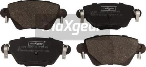 Maxgear 19-3371 - Brake Pad Set, disc brake autospares.lv