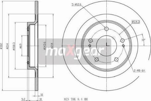 Maxgear 19-3242 - Brake Disc autospares.lv