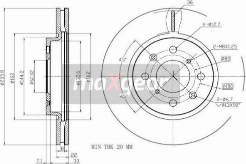 Maxgear 19-3200 - Brake Disc autospares.lv