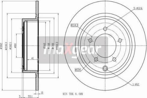 Maxgear 19-3214 - Brake Disc autospares.lv