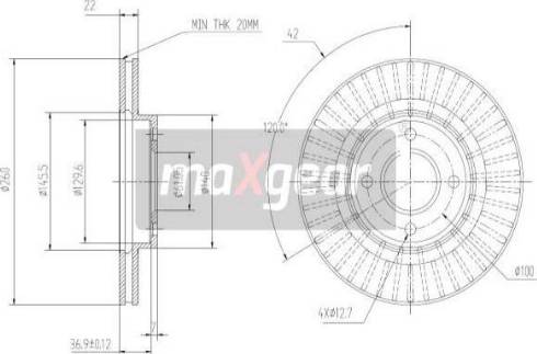 Maxgear 19-3218 - Brake Disc autospares.lv