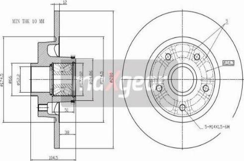 Maxgear 19-3230MAX - Brake Disc autospares.lv