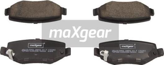 Maxgear 19-2993 - Brake Pad Set, disc brake autospares.lv