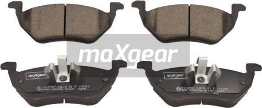 Maxgear 19-2997 - Brake Pad Set, disc brake autospares.lv