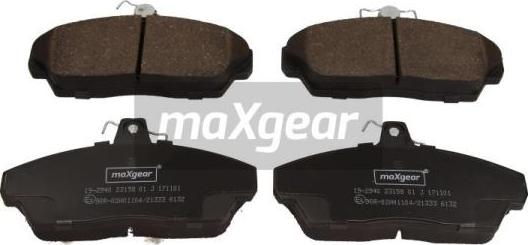 Maxgear 19-2940 - Brake Pad Set, disc brake autospares.lv
