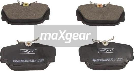 Maxgear 19-2954 - Brake Pad Set, disc brake autospares.lv