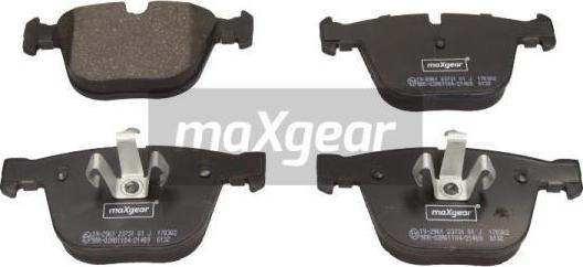 Maxgear 19-2961 - Brake Pad Set, disc brake autospares.lv