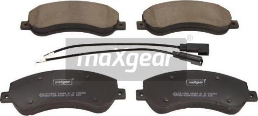 Maxgear 19-2989 - Brake Pad Set, disc brake autospares.lv