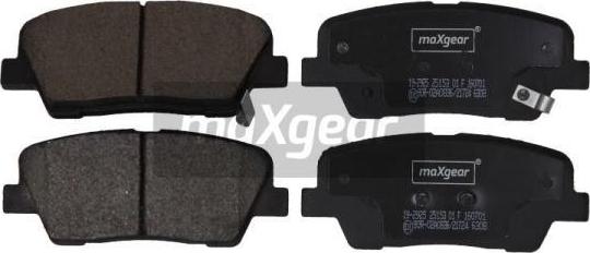 Maxgear 19-2925 - Brake Pad Set, disc brake autospares.lv