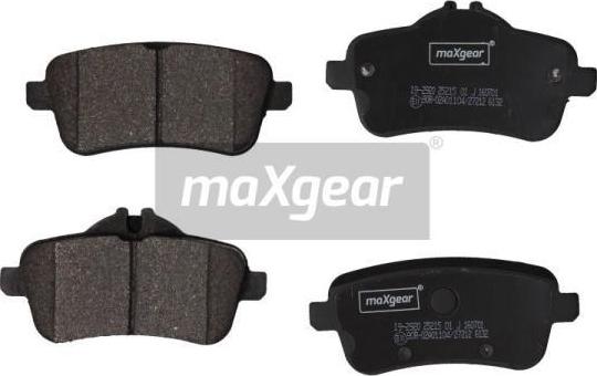 Maxgear 19-2920 - Brake Pad Set, disc brake autospares.lv