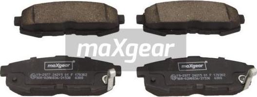 Maxgear 19-2977 - Brake Pad Set, disc brake autospares.lv