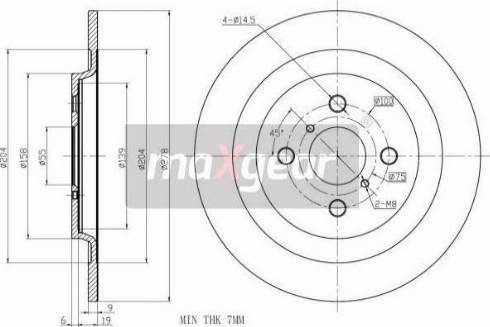 Maxgear 19-2477MAX - Brake Disc autospares.lv