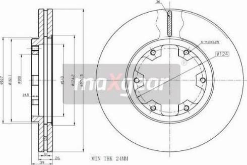 Maxgear 19-2569 - Brake Disc autospares.lv