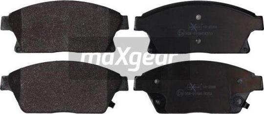 Maxgear 19-2088 - Brake Pad Set, disc brake autospares.lv