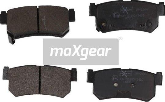 Maxgear 19-2144 - Brake Pad Set, disc brake autospares.lv