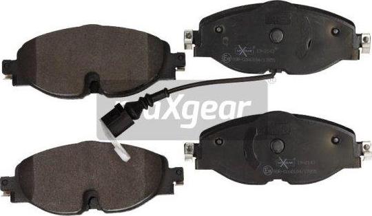 Maxgear 19-2143 - Brake Pad Set, disc brake autospares.lv