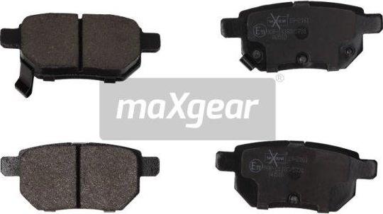 Maxgear 19-2161 - Brake Pad Set, disc brake autospares.lv