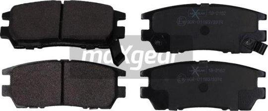 Maxgear 19-2162 - Brake Pad Set, disc brake autospares.lv