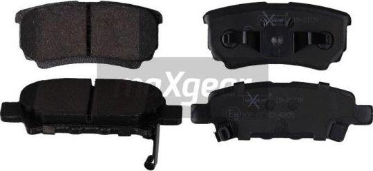 Maxgear 19-2109 - Brake Pad Set, disc brake autospares.lv