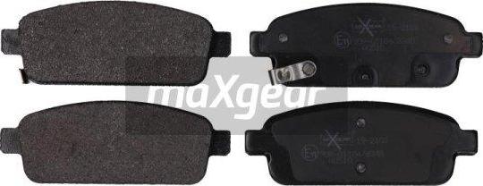 Maxgear 19-2103 - Brake Pad Set, disc brake autospares.lv