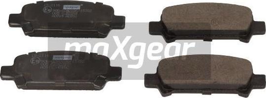 Maxgear 19-2116 - Brake Pad Set, disc brake autospares.lv