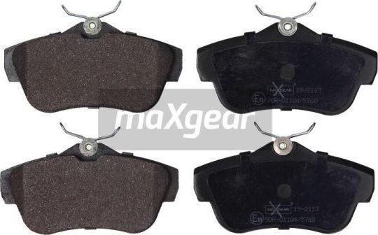 Maxgear 19-2117 - Brake Pad Set, disc brake autospares.lv