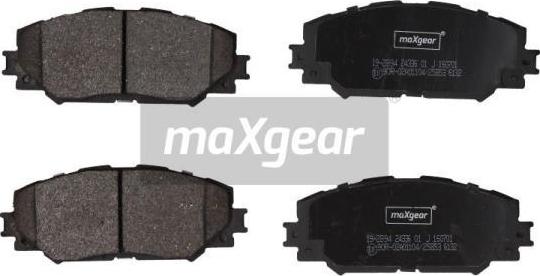 Maxgear 19-2894 - Brake Pad Set, disc brake autospares.lv