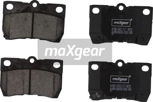 Maxgear 19-2893 - Brake Pad Set, disc brake autospares.lv