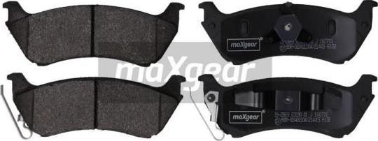 Maxgear 19-2869 - Brake Pad Set, disc brake autospares.lv