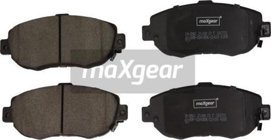 Maxgear 19-2861 - Brake Pad Set, disc brake autospares.lv