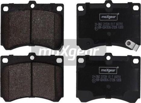 Maxgear 19-2862 - Brake Pad Set, disc brake autospares.lv