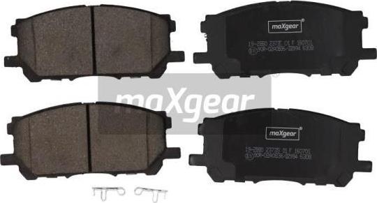 Maxgear 19-2880 - Brake Pad Set, disc brake autospares.lv