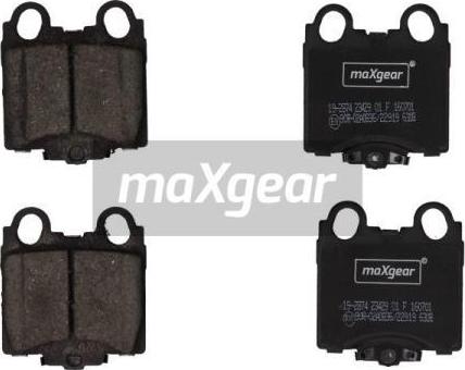 Maxgear 19-2874 - Brake Pad Set, disc brake autospares.lv