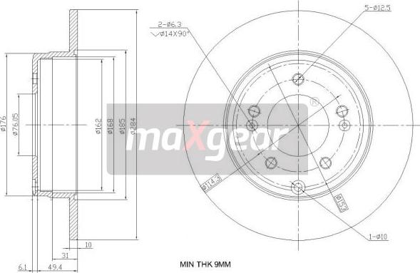 Maxgear 19-2382 - Brake Disc autospares.lv