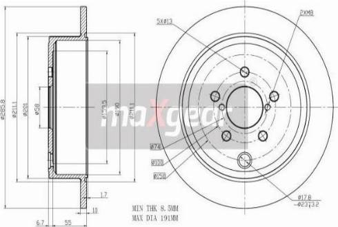 Maxgear 19-2271 - Brake Disc autospares.lv