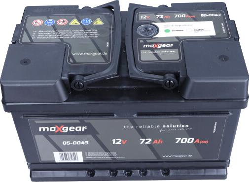 Maxgear 85-0043 - Starter Battery autospares.lv