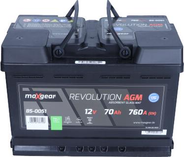 Maxgear 85-0051 - Starter Battery autospares.lv