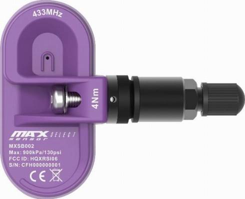 MaxSensor MXSB002 - Wheel Sensor, tyre pressure control system autospares.lv